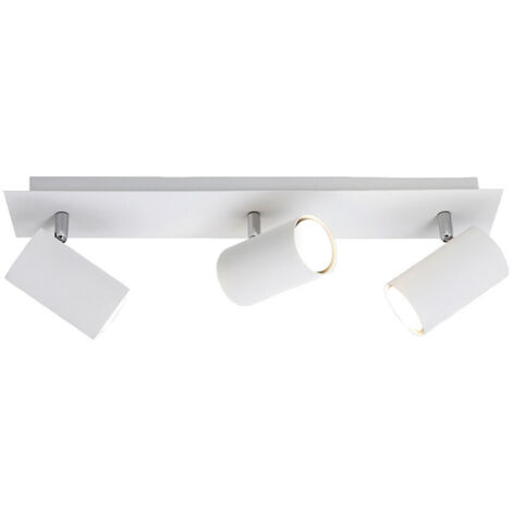 Spot plafond MARLEY blanc/chrome 3xGU10 Trio 35W métal (1/4)
