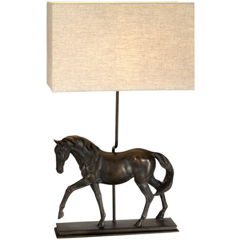 Lampe de table Dorado 1 lumière avec abat-jour rectangulaire (1/3)