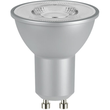 Spot LED GU10 7W - Blanc Froid 6500K - Dimmable - 575lm - 110° - Argent (1/2)
