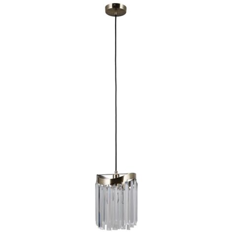 Italux Sabrig - Suspension Stylisée Bronze Antique 1 Lumière, E14 (1/2)