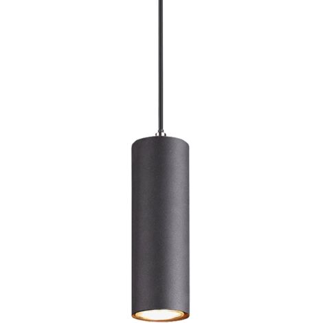 Suspension Pendel Cylindre GU10 Marley Noir Trio Lighting