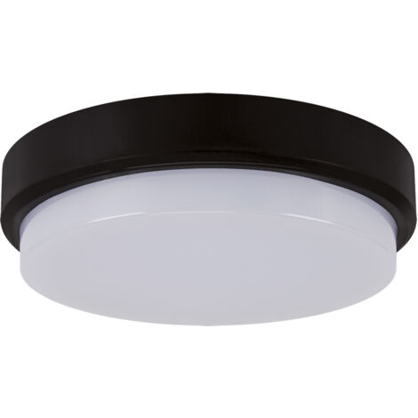 Plafonnier LED hermétique ARON C 12W 4000K IP65 noir (1/2)