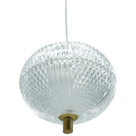 LAMPE À SUSPENSION LED 15CM OR BROSSÉ 15W 4000K GLAMOUR 1500lm (1/5)