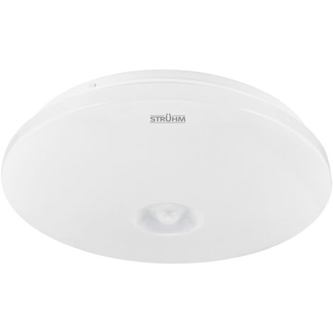 Plafonnier LED avec détecteur de mouvement VINYL PIR 12W 4000K IP20 blanc (1/2)