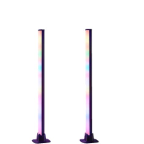 Lampes table RGB avec télécommande, noires 55 cm x2 (1/5)