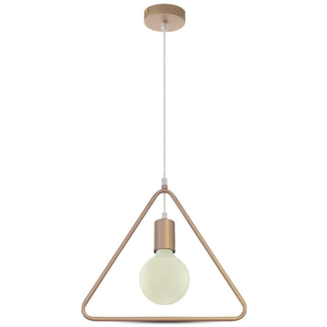 Triangulaire triangulaire lampe de suspension geometrique e27 champagne couleur 3837 (1/5)