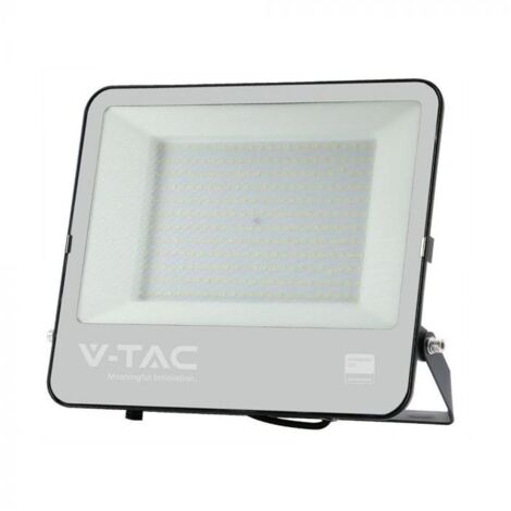 V-Tac – Projecteur LED 200W 17540lm IP65 noir – Éclairage extérieur haute performance – Puissance 200W pour grandes surfaces – Lumière blanche froide 6500K