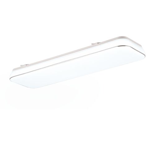 Plafonnier LED 60 cm 28W 4000K blanc rectangulaire RL (1/3)