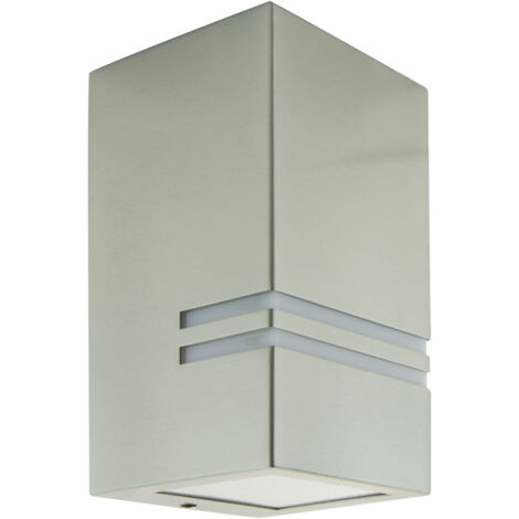 Applique murale d'extérieur de jardin KELER GU10 IP54 en acier inoxydable (1/2)