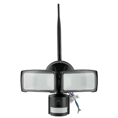 Projecteur LED avec détecteur et caméra WiFi 18W 6000K froide 600lm IP20 V-TAC 5917