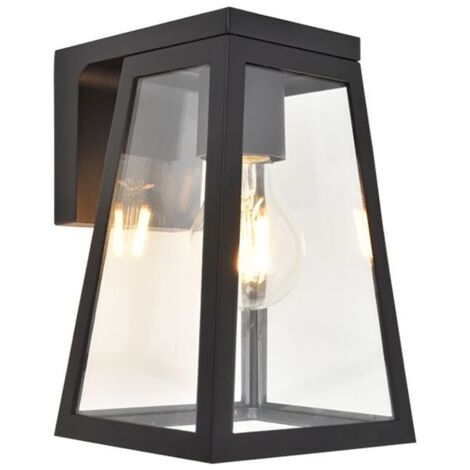 Applique murale extérieure solaire – Aluminium noir – Capteur crépusculaire – Lumière blanc chaud 2700K – Flux lumineux 200 lm – IP44 – Lutec (1/5)