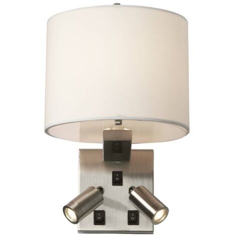 Elstead Belmont - Applique murale d'intérieur à 3 ampoules, nickel brossé, E14 (1/5)