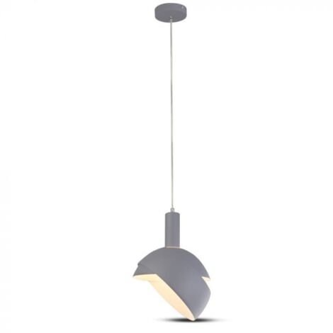 Suspension V-TAC VT-7100 grise métal réglable Ø18 cm E14 (1/5)