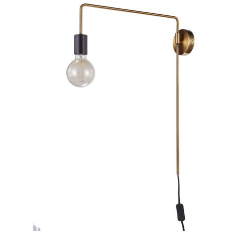 Suspension Italux Moniq LED E27 moderne noir laiton (1/2)