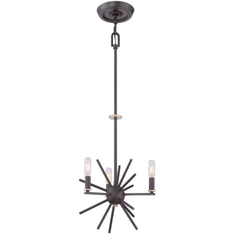Elstead - Suspension à 3 ampoules au fini bronze occidental, E14 (1/5)