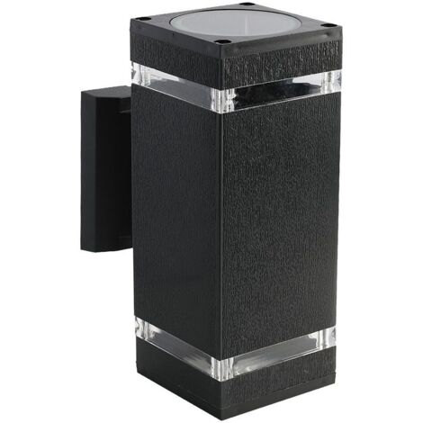 Applique LED V-TAC avec douille 2xE27, double faisceau lumineux, carrée, IP44 (1/5)