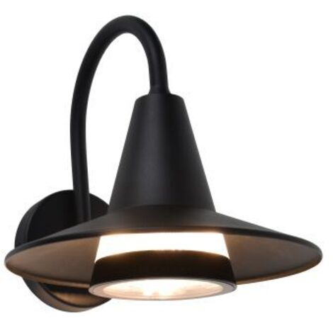 LUTEC Swan applique d'extérieur avec rétrofit E27 Noir mat (1/5)