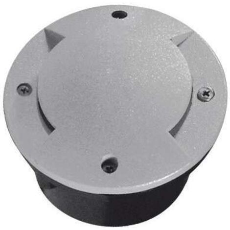 Kanlux – Spot encastrable extérieur sol LED – Ø100mm – 1W – IP66 IK09 – Acier gris – Lumière blanche froide 6000-6500K – Installation facile