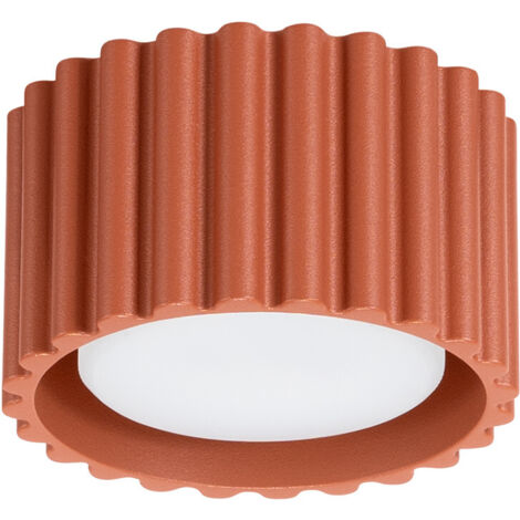 Spot plafond rainuré rond ocre rouge 6cm GX53 10W AURA (1/5)