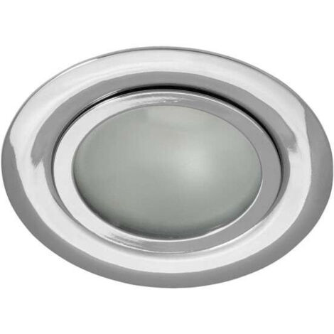 Spot LED encastrable meuble - Chrome - Acier - Ø73mm - G4 - Kanlux