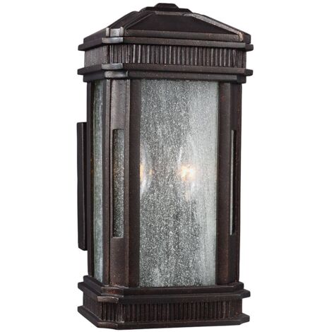 Applique murale extérieure rétro E14 2x60W Feiss Federal (1/5)