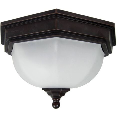 Elstead Fairford - Lanterne de Plafond à 2 Lumières, Bronze IP44, E27 (1/5)