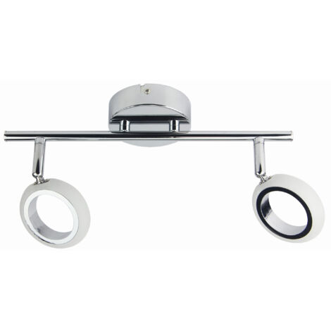 Plafonnier LED 2 spots Candellux Aurelion chrome 38cm (1/3)