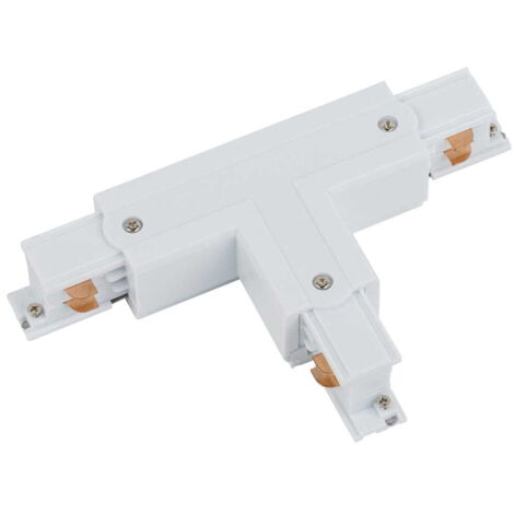 Connecteur T rail 3 circuits blanc gauche Nowodvorski (1/3)