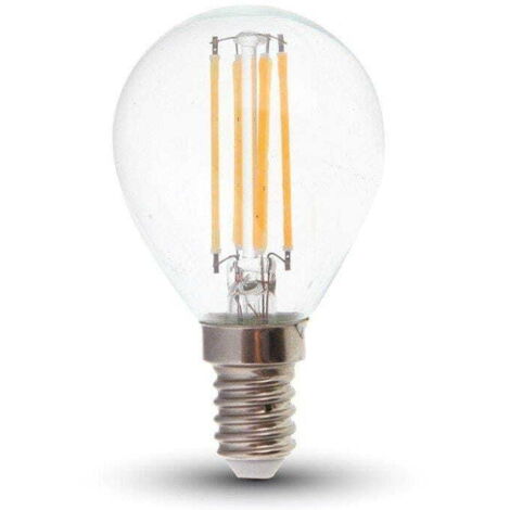 Ampoule LED filament V-TAC 4W E14 P45 4000K 400lm neutre
