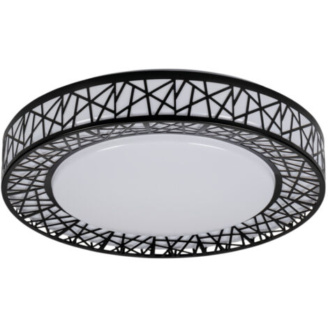 Plafonnier LED rond 38 cm 17,5W noir/blanc Kanlux Amazi (1/5)