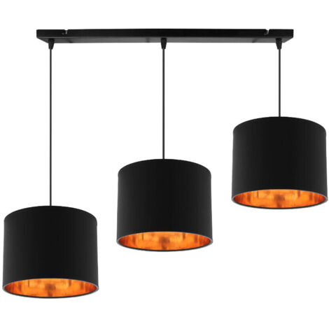 Lustre Candellux Candida 3xE27 noir/or 72cm dimmable (1/2)