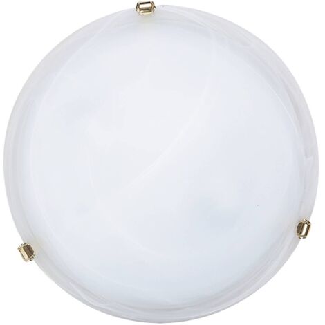 Plafonnier verre albâtre blanc 40 cm 2xE27 Rabalux (1/3)