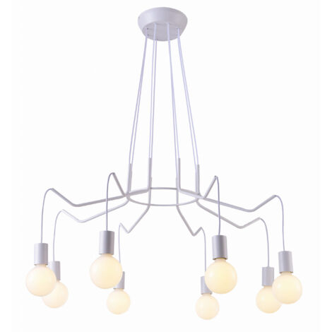 Suspension Candellux Basso 38-71040 blanche 8xE27 loft (1/3)