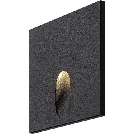 Applique escalier LED 3W carrée noire 3000K IP54 Rabalux (1/5)