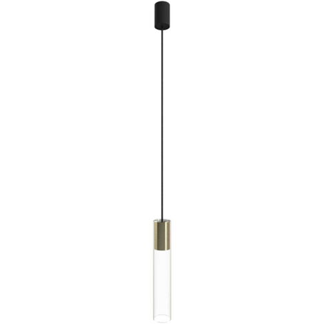 Suspension Nowodvorski Cylinder 7867 laiton verre GU10 (1/2)