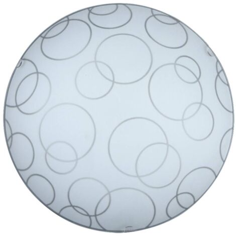 Plafonnier rond Rabalux Ada Ø25 blanc verre E27 60W (1/3)