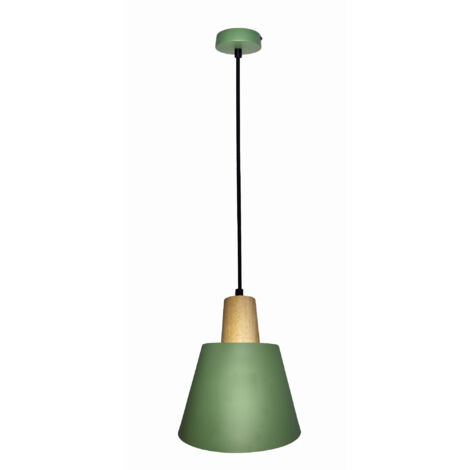 Suspension Candellux FARO E27 dimmable verte Ø17 métal (1/2)