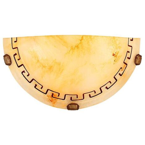 Plafonnier Candellux Grecki laiton/verre écru 30cm E27 (1/3)
