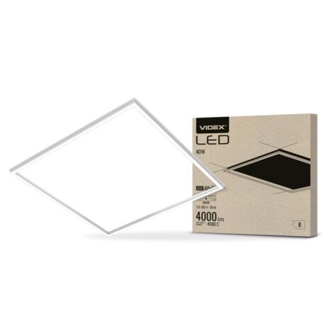 Panneau LED encastré 60x60 40W 4000K Videx 4500lm