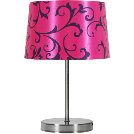 Lampe à poser Candellux Arosa chrome rose E14 34 cm (1/2)