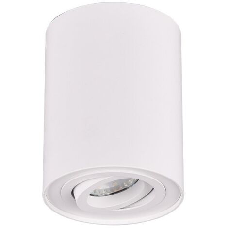 Spot plafond COOKIE blanc métal GU10 orientable Trio (1/3)