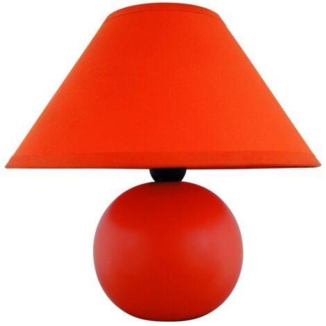 Lampe de chevet abat-jour orange E14 Ariel 4904 Rabalux