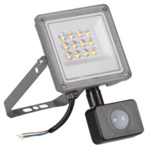 Projecteur LED Kanlux ACETE 10W CCT PIR IP44 gris ext (1/5)