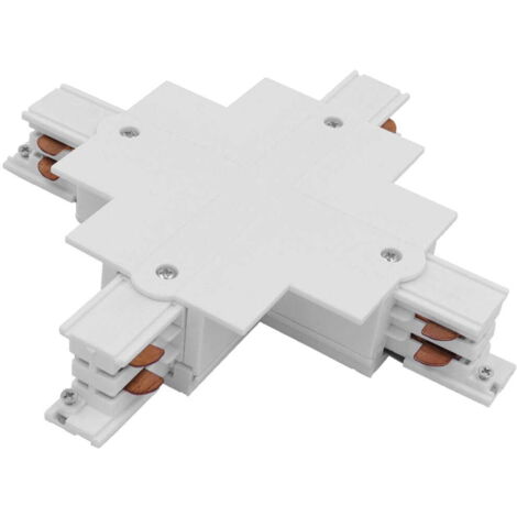 Connecteur X encastré rail 3 circuits CTLS blanc Nowodv. (1/3)
