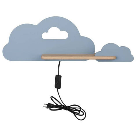 Applique Candellux Cloud bleue bois LED 5W 4000K (1/3)