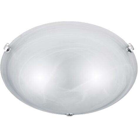 Plafonnier ADRIAN moderne argent/blanc Trio Ø40cm E27 (1/2)