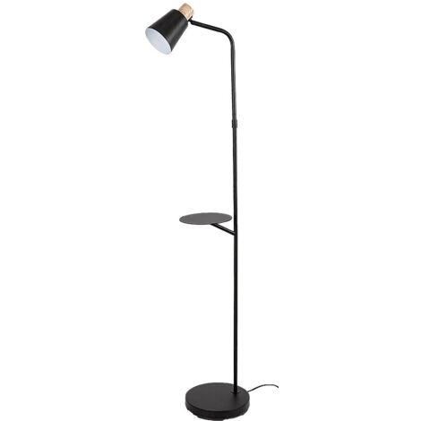 Lampadaire métal noir avec tablette E27 Rabalux Azim2 (1/5)