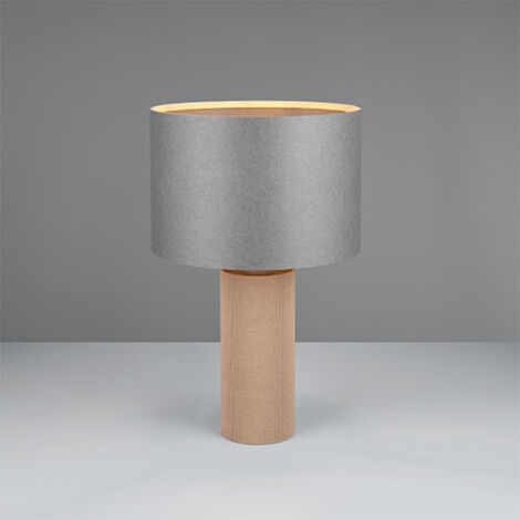 Lampe de table CANIO ronde Ø30 gris-brun E27 40W Trio (1/3)