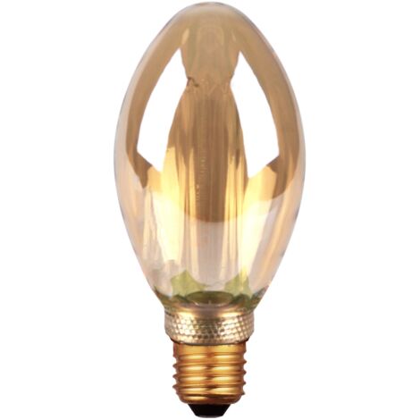 Ampoule LED déco B75 ambre E27 4W 200lm 1800K Polux (1/5)