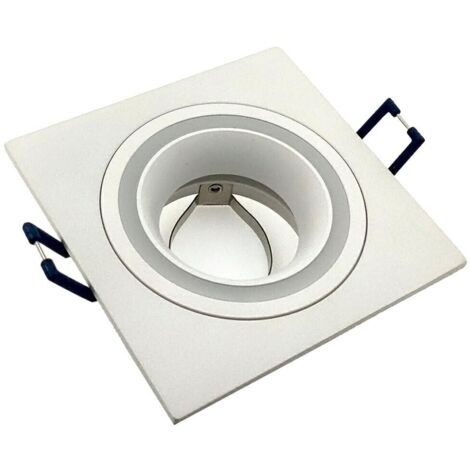 Spot encastré carré blanc GU10 Claro IdeaLED IP20 (1/2)